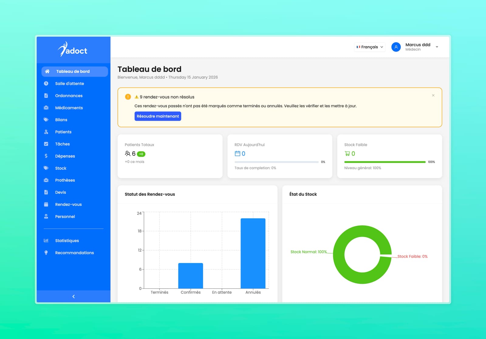 YaDoct healthcare platform interface.